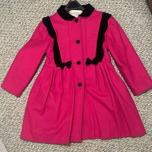 Size 5T fashion coat with matching hat